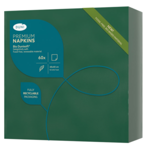 SERWETKI flizelinowe DUNI 40x40 ZIELONE 60 szt.