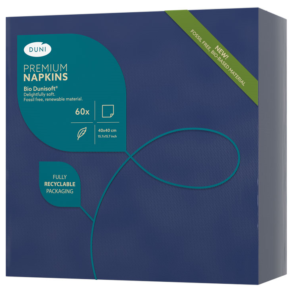 SERWETKI flizelinowe DUNI 40x40 GRANATOWE 60 szt.