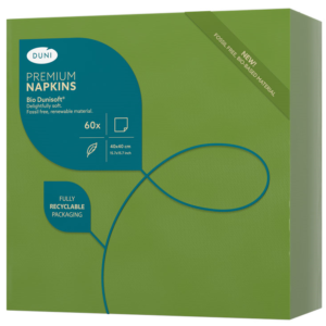 SERWETKI flizelinowe DUNI 40x40 JASNO ZIELONE
