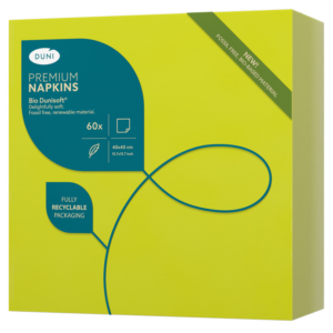 SERWETKI flizelinowe DUNI 40x40 KIWI 60 szt
