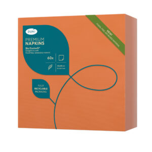 SERWETKI flizelinowe DUNI 40x40 POMARAŃCZOWE