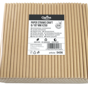 Słomki jednorazowe Eco KRAFT papierowe 250szt