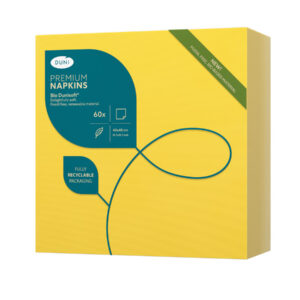 SERWETKI flizelinowe DUNI 40x40 ŻÓŁTE 60 szt