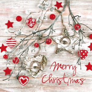 Serwetki POL-MAK 33x33 3W BOŻE NARODZENIE MERRY CHRISTMAS