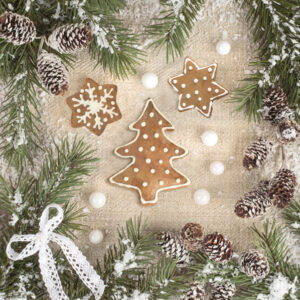 Serwetki POL-MAK 33x33 3W BOŻE NARODZENIE PIERNIKI