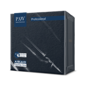 SERWETKI flizelinowe PAW 40x40 CZARNE 50 szt.
