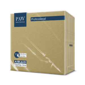 SERWETKI flizelinowe PAW 40x40 ZŁOTE 50 szt.