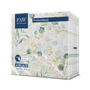 SERWETKI flizelinowe PAW 40x40 GOLDEN EUCALYPTUS 50 szt.