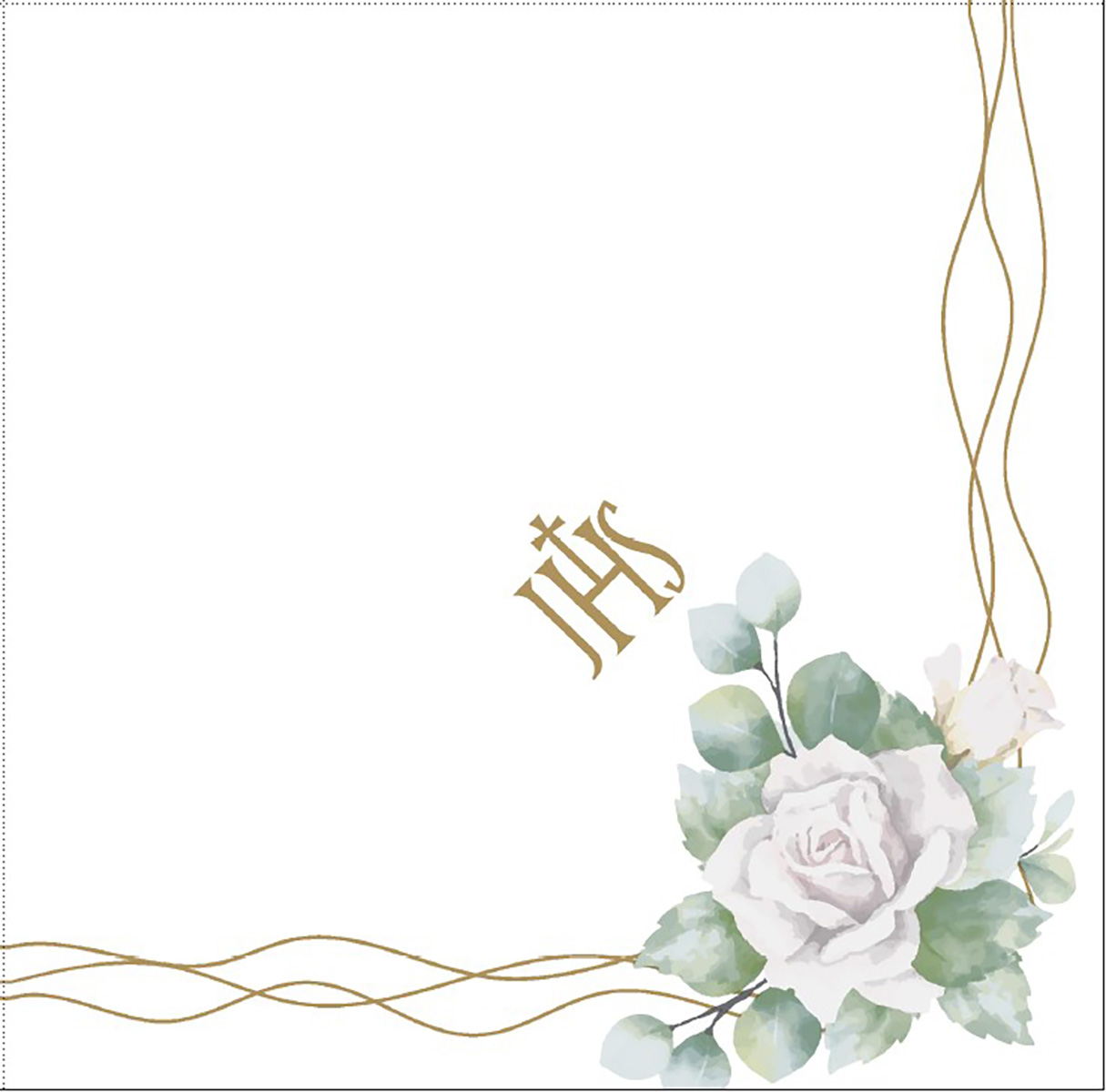 Serwetki flizelinowe PIERWSZA KOMUNIA ŚWIĘTA DUNI 60 szt.